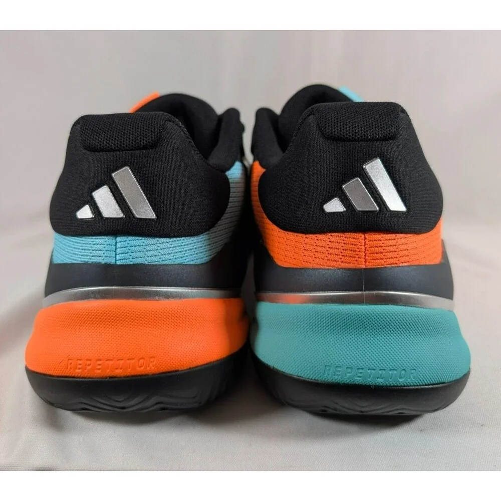 Adidas Barricade 14M Tennis Pickleball Shoes Mens 11 Aqua Orange Black JR1742